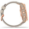 Часы GARMIN FENIX 7S – SAPPHIRE SOLAR EDITION ROSE GOLD TITANIUM WITH LIMESTONE LEATHER BAND 11376